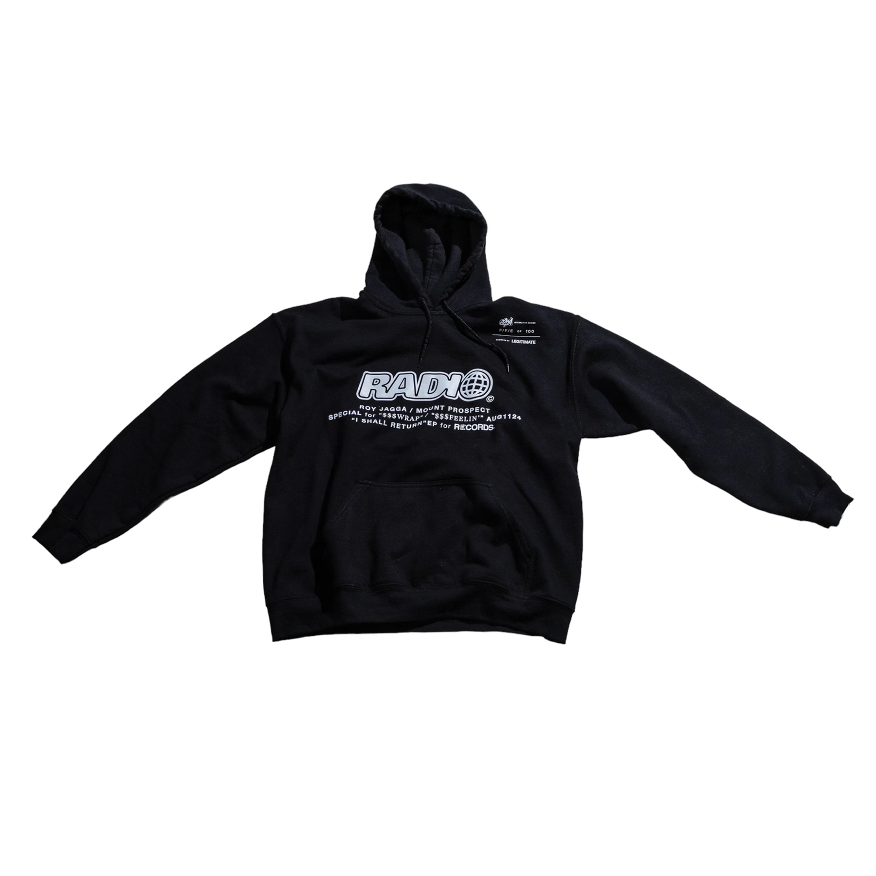 RADIO🌐 INTERACTIVE HOODIE (ABYSS BLACK)